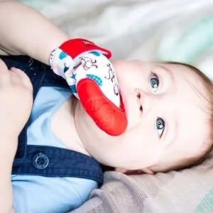 Nuby Teething Mitt Red - product information 2