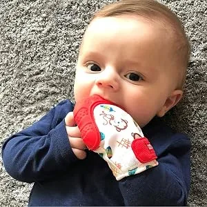 Nuby Teething Mitt Red - product information 4