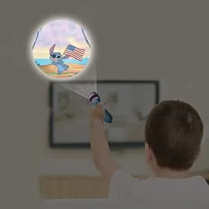 Lexibook LTC050D Disney Stitch Torch Light and Projector with 3 Discs 24 Images Create Your own Stories - LTC050D