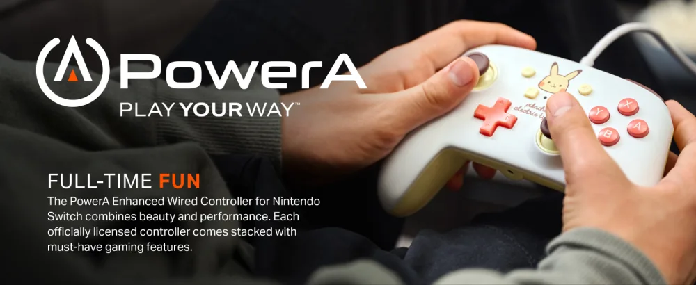 PowerA Enhanced Wired Controller for Nintendo Switch - Pikachu Electric Type - Header