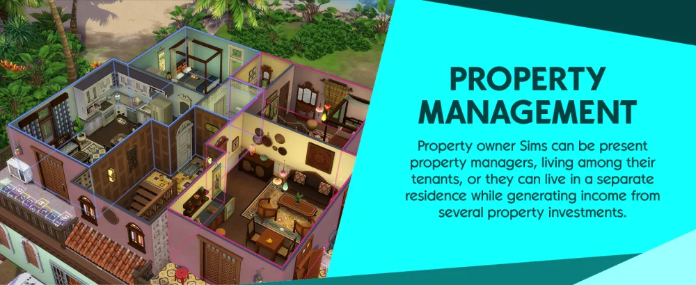 The Sims 4 For Rent (EP15) PCWin | Code In A box | VideoGame | English PCWIN Code in a box For Rent (EP15) - PROPERTY MANAGEMENT