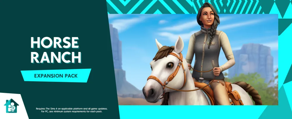 The Sims 4 Horse Ranch (EP14) PC/Mac | Code In A box | VideoGame | English PCWIN Code in a box Horse Ranch (EP14) - Sims 4