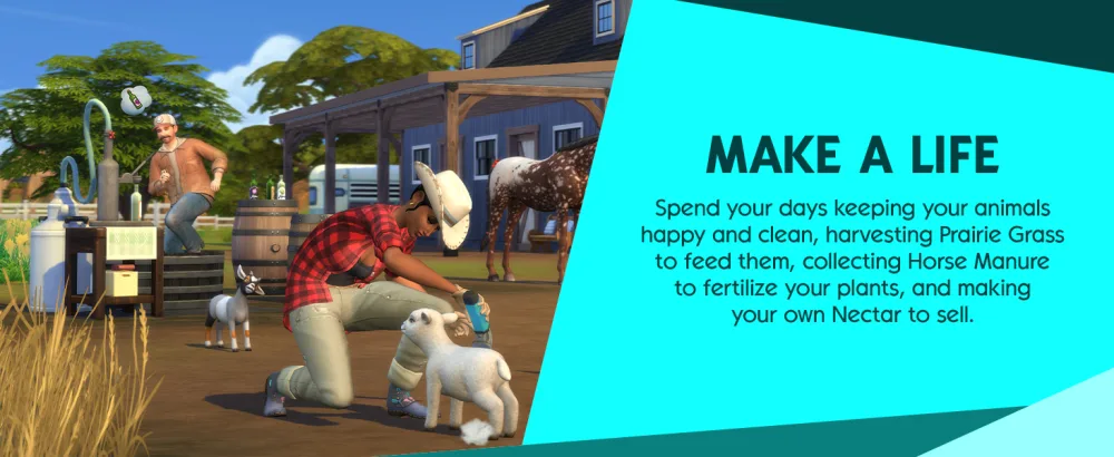 The Sims 4 Horse Ranch (EP14) PC/Mac | Code In A box | VideoGame | English PCWIN Code in a box Horse Ranch (EP14) - Sims 4