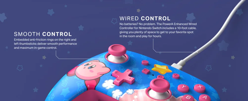 PowerA Enhanced Wired Controller for Nintendo Switch - Kirby - Wired