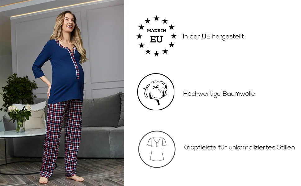 Be Mammy Womens Nursing Pyjama Set 1N2TT2 L Pink-2 - BE-TR-983-K8