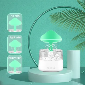 Cloud Rain Humidifier Colorful Light Raindrop Aroma Diffuser Humidifiers with 7 Color Changing Lights Multifunctional Aroma Diffuser Humidifier for Home Desk Bedside(grain) - Cloud Rain Humidifier