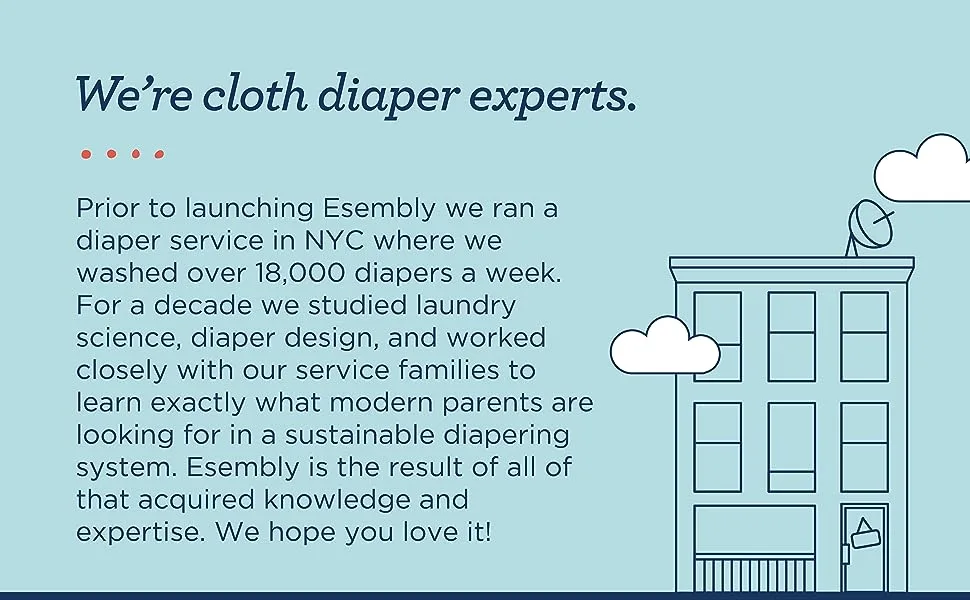 Esembly Cloth Diaper Outer Waterproof Cloth Diaper Cover Swim Diaper Leak-Proof and Breathable Layer Over Prefolds Flats or Fitteds Reusable Diaper with Snap Closure Size 2 (18-35lbs) Dove Size 2 Dove - cloth diaper expert