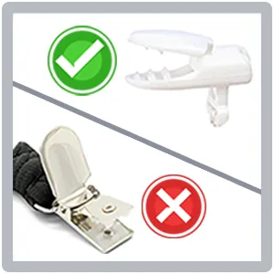 Flow fire Silicone Dummy Clip for Girl and Boys 2Pcs Baby Dummy Clips Fit All Soothers and Dummies Grey 2PCS - Dummy clip