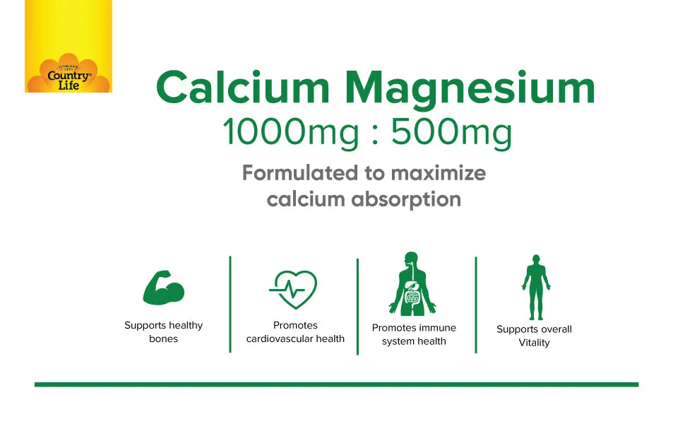 Country Life Target-Mins Calcium-Magnesium Complex 180 Tablets - calcium magnesium