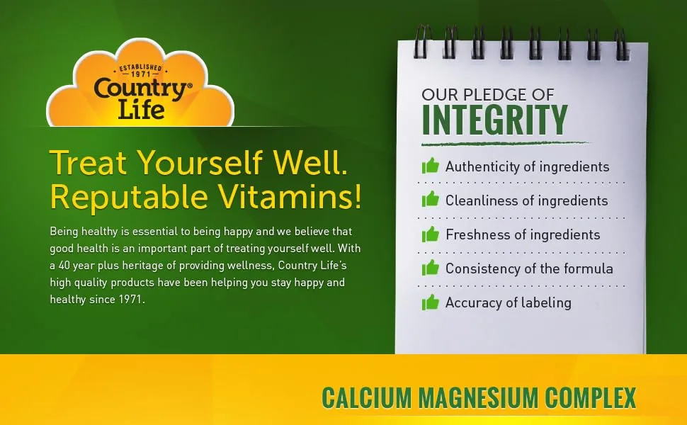 Country Life Target-Mins Calcium-Magnesium Complex 360 Tablets - product information 1