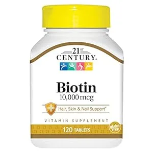21st Century Biotin 10000 mcg 120 Tablets - product information 1