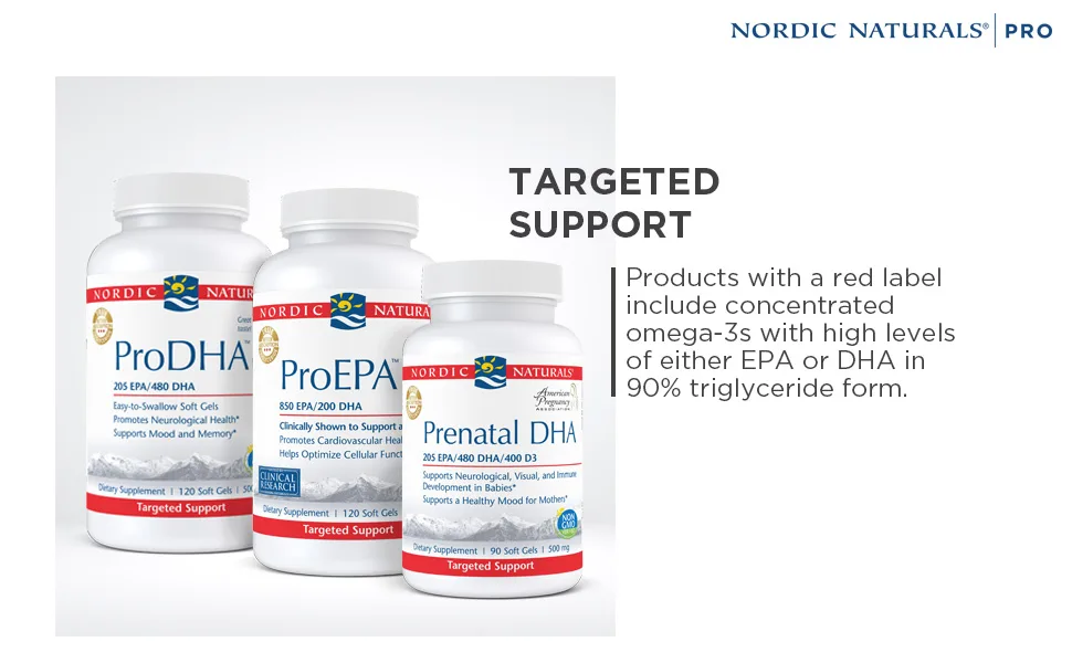 Nordic Naturals Prenatal DHA Unflavored Formula 500 mg 90 Soft Gels - Targeted Support for concentrated omega-3s with high levels of EPA or DHA