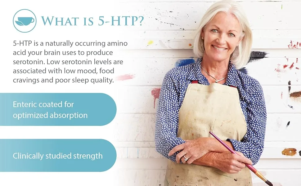 Natural Factors Stress-Relax 5-HTP 100 mg 60 Enteric Coated Caplets - What is 5-HTP?