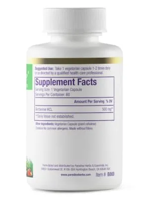 Paradise Herbs Berberine 60 Vegetarian Capsules - Paradise Herbs