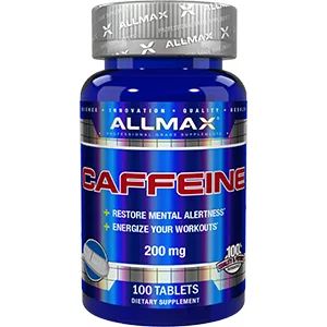 ALLMAX Nutrition Caffeine  200 mg 100 Tablets - allmax nutrition caffeine