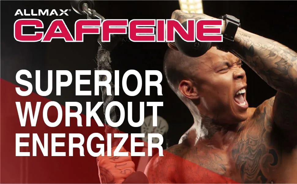 ALLMAX Nutrition Caffeine  200 mg 100 Tablets - allmax nutrition caffeine superior workout energizer