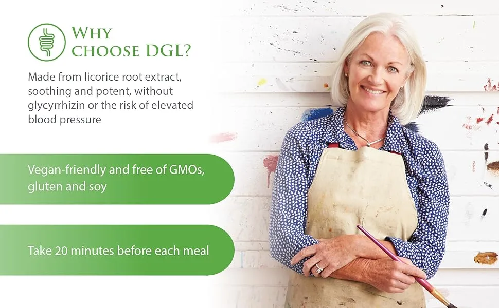 Natural Factors DGL Deglycyrrhizinated Licorice Root Extract 90 Chewable Tablets - Made from licorice root extract, soothing and potent, without glycyrrhizin