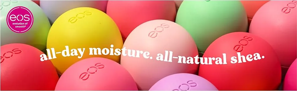 EOS Visibly Soft Lip Balm Sphere Honey Apple .25 oz (7 g) - all-day moisture. all-natural shea.