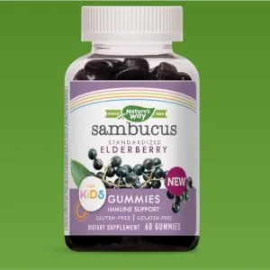 Nature's Way Sambucus Gummies for Kids Standardized Elderberry 60 Gummies - product information 1