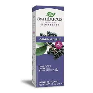 Nature's Way Original Sambucus Standardized Elderberry - 8 fl oz - 15332_Sambucus Original Syrup - 8oz