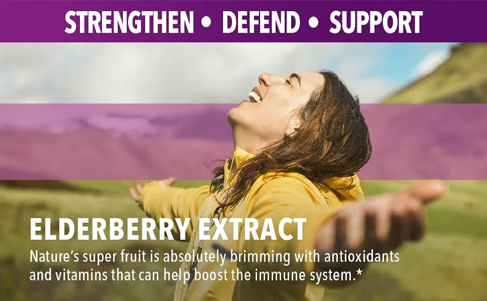 Havasu Nutrition Elderberry Gummies- 60 Gummies - eldeberry gummies edelberrry gummies nature made elderberry gummies