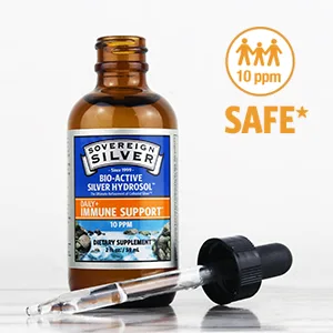 Sovereign Silver Bio-Active Silver Hydrosol for Immune Support -32oz - colliodial silver