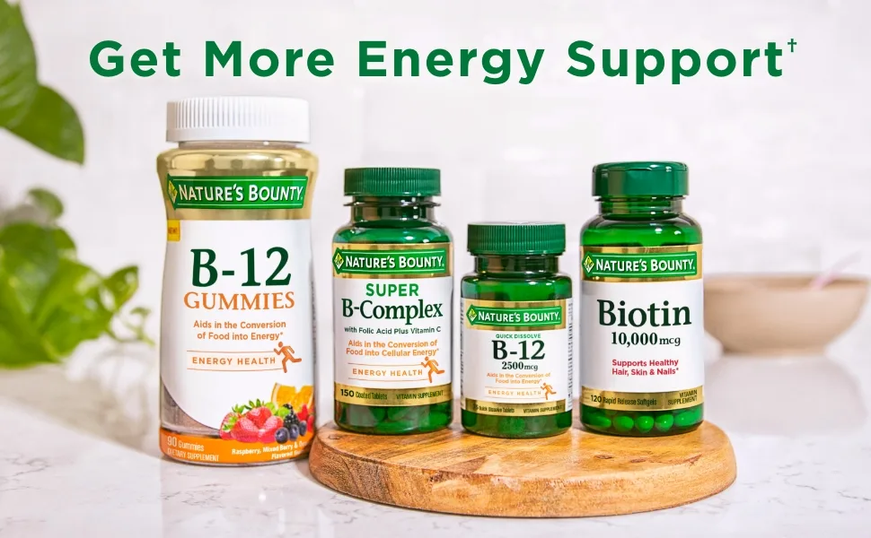 Nature's Bounty B-12 1000 mcg 200 Coated Tablets - image