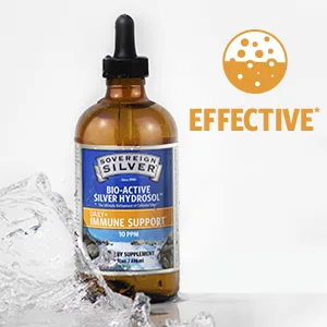Sovereign Silver Bio-Active Silver Hydrosol Vertical Spray 10 ppm 2 fl oz (59 ml) - effective immune support