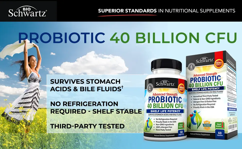 BioSchwartz Probiotic 20 Billion CFU 60 Capsules - Probiotics