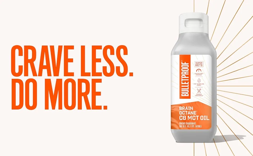 Bulletproof Brain Octane MCT Oil 100% -16 Ounce - Bulletproof MCT oil bundle savings health wellness gut health brain support immune digestion