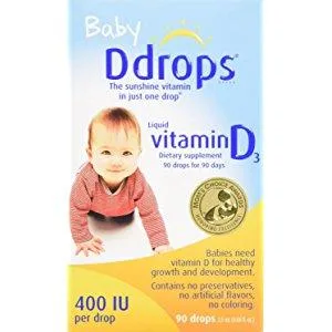 Ddrops Baby Liquid Vitamin D3 400 IU 0.08 fl oz (2.5 ml) 90 Drops - product information 1