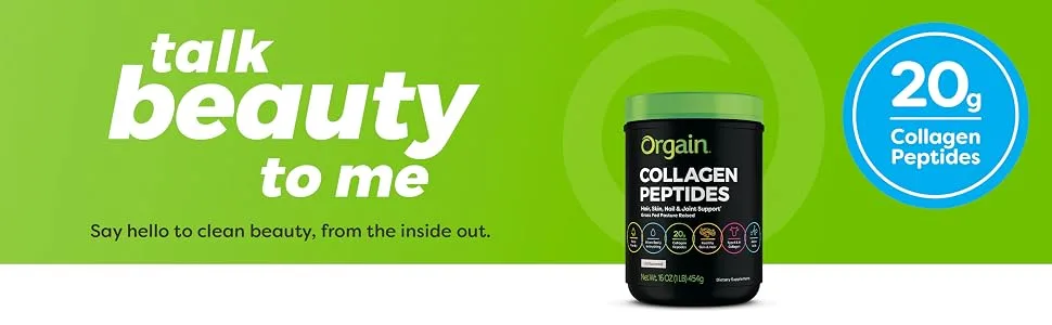 Orgain Collagen Peptides Protein Powder -1 Lbs - Orgain collagen peptides