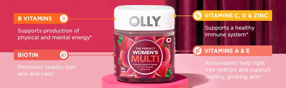 OLLY The Perfect Womens Gummy Multivitamin - 90 Gummies - image