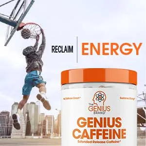 Genius Caffeine Extended Release Microencapsulated Caffeine -100 Count - caffeine, caffeine pills, energy pills, energy, caffeine, caffeine pills, energy pills, energy,