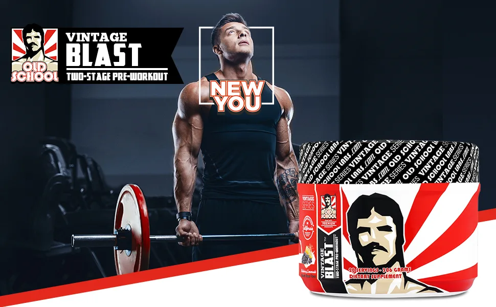 VINTAGE BLAST Pre Workout - Blueberry Lemonade - 306 Grams - Vintage Blast pre workout