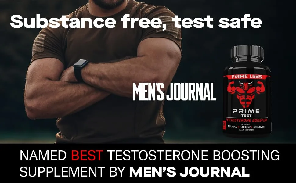 Prime Labs Men's Test Booster - 60 Caplets - Helps Improve Circulation and Physical Performance Free of Binders and Fillers