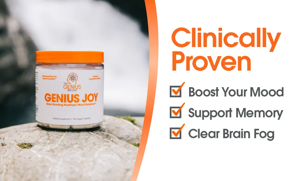 Genius Joy Mood Booster & Brain Support -100 Capsules - product information 5