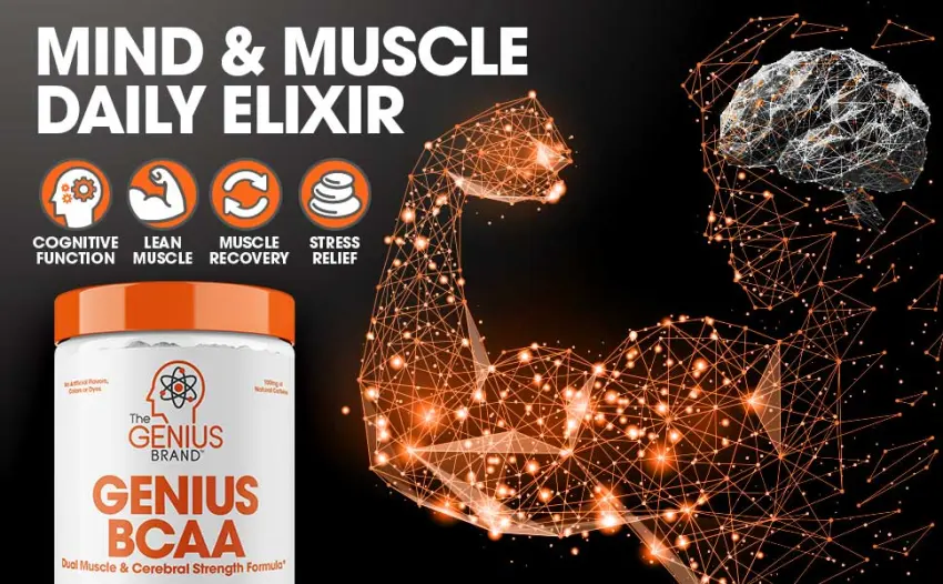 Genius Bcaa Powder - Orange - 20 Servings - bcaa power orange