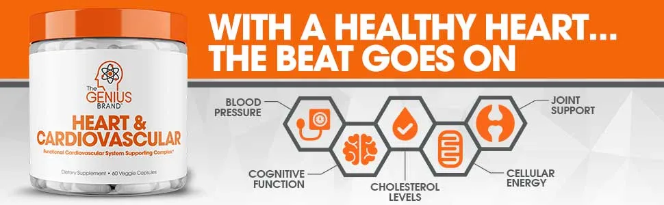 Genius Heart Supplement - 60 Capsules - heart supplement