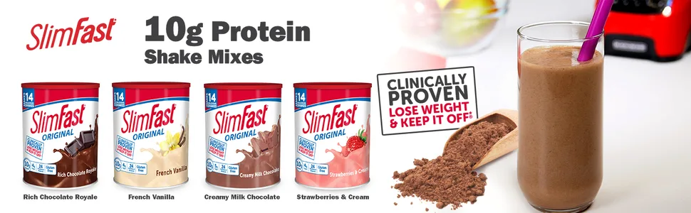 SlimFast Original Meal Replacement Shake Mix - Rich Chocolate- 34 servings - original powders shake mixes