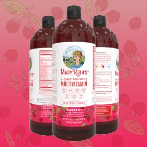 MaryRuth's Morning Liquid Vitamins - Raspberry - 32oz - liquid vitamins liquid multivitamin multivitamins hair vitamins skin nail vitamins b12 organic vegan