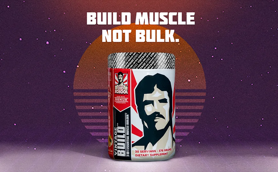 Vintage Build Post Workout Keto Friendly - Lemon Limes - 30 Servings - Build Muscle, Not Bulk