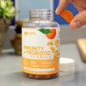 Optimum Nutrition Immunity & Probiotic Gummies - Tangerine - 60 Count  - Optimum Nutrition, Gummies, Immunity, Probiotic
