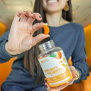Optimum Nutrition Immunity & Probiotic Gummies - Tangerine - 60 Count  - Optimum Nutrition, Gummies, Immunity, Probiotic
