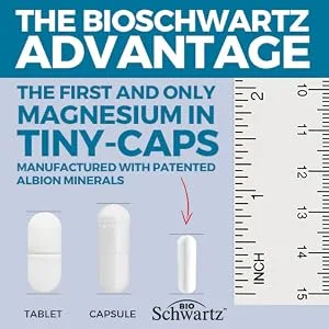 Magnesium Bisglycinate 100% Chelate No-Laxative Effect - Maximum Absorption & Bioavailability, Fully Reacted & Buffered - Healthy Energy Muscle Bone & Joint Support - Non-GMO Project Verified -180ct - product information 3