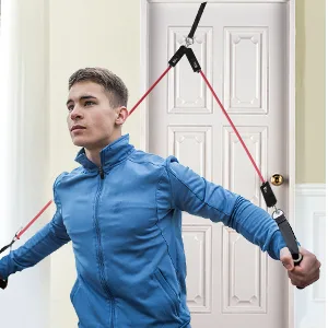 WHATAFIT Resistance Bands, Exercise Bands，Resistance Bands for Working Out, Work Out Bands with Handles for Men and Women Fitness, Strength Training Home Gym Equipment - product information 10
