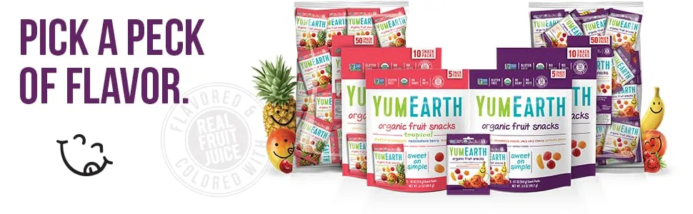 YumEarth Organic Fruit Snacks 5 Packs 0.7 oz (19.8 g) Each - product information 4