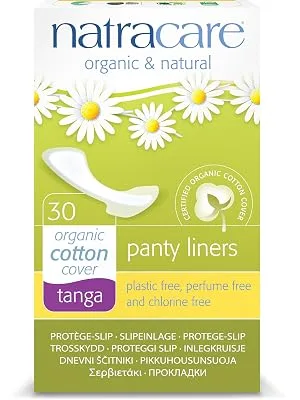 Natracare Organic & Natural Panty Liners Curved 30 Liners - Tanga Liner