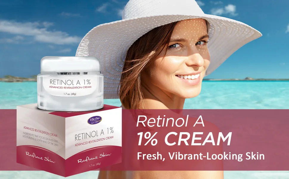 Life-flo Retinol A 1% Advanced Revitalization Cream 1.7 oz (50 ml) - Life-Flo Retinol A 1% Advanced Revitalization Cream Refines Skin Diminish Fine Lines Wrinkles 1.7oz