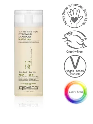 Giovanni Tea Tree Triple Treat Invigorating Shampoo 8.5 fl oz (250 ml) - shampoo
